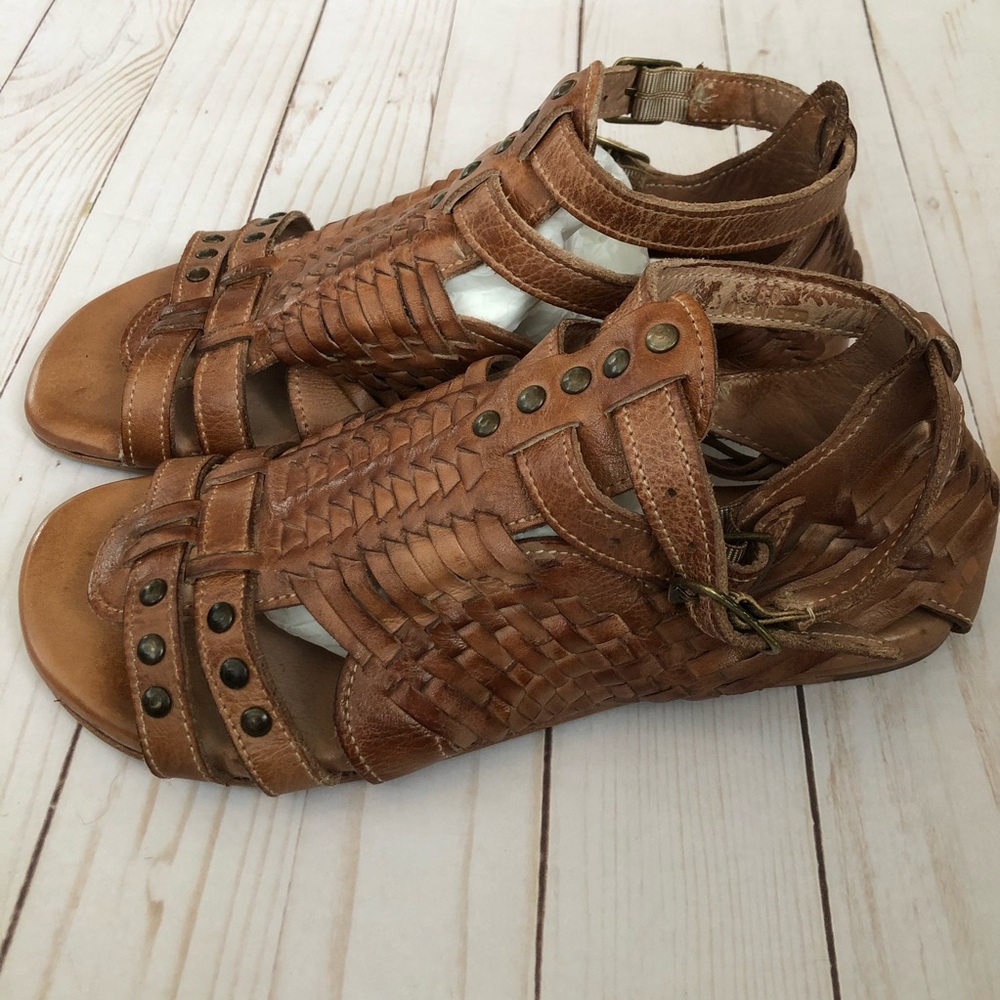 Bed Stu Claire Sandal in Tan Dip Dye - Picture 4 of 7